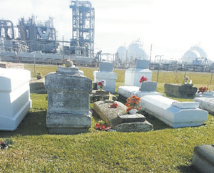 Revilletown Cemetery within the Georgia Gulf plant in Plaquemines in Iberville Parish.