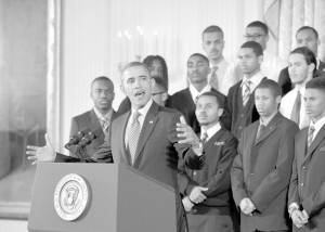 President Obama outlines plan to uplift Black and Latino boys. (NNPA Photo by Freddie Allen).