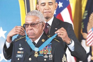 Former Staff Sgt. Melvin Morris was a U.S. Army Green Beret. President Barack Obama has awarded him the Medal of Honor for valor in Vietnam. White House photo