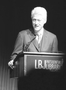 Clinton Photo by Jack Plunkett/LBJ Foundation.