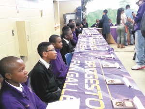 While definitely too young to have a bucket list, the St. Augustine High School students pictured above, could check off “being published” as all have are featured in the recently published New Purple Heart: Reflections and Poems by Young Purple Knights, a compilation of student writings that focus on their faith, their family and their St. Augustine experience.