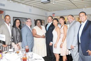 Attending the Louis A. Martinet Legal Society’s luncheon this month, were from left to right: Kenneth Polite, U.S. Attorney for the Eastern District of Louisiana; Councilwoman Nadine Ramsey, Judge Roland Belsome, Louisiana Fourth Circuit Court of Appeal; La. State Supreme Court Chief Justice Bernette Johnson, Marc Morial, president and CEO of the National Urban League; Erika McConduit-Diggs, president and CEO of Urban League of Greater New Orleans; and First City Court Judge Monique Morial.