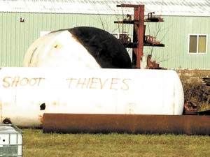 Message for NAACP marchers from a resident near Rosebud, MO. Photo courtesy of the St. Louis American