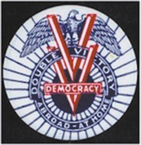 Double V campaign symbol created by the historic Philadelphia Inquirer.