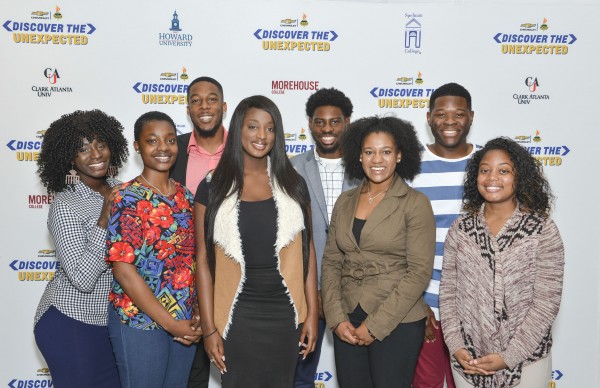 The 2017 NNPA “Discover The Unexpected Journalism Fellows (from left-right): Noni Marshall, Alexa Spencer, Darrell Williams, Tiana Hunt, Ayron Lewallen, Taylor Burris, Jordan Fisher and Kelsey Jones. (Photo courtesy of Freddie Allen/NNPA)