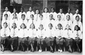 Members of the Sophomore Class of St. Mary's Academy in 1937.