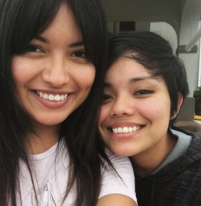 Valeria (left) and her sister (right) arrived in the United States from Mexico with their mother in 2000 when Valeria was 7 years old. Both sisters currently have DACA status.