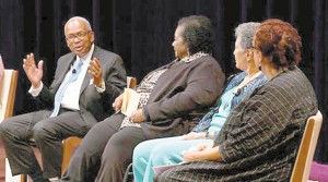 Surviving members of the Little Rock Nine, who integrated an all-white Central High School in Little Rock, Ark., 60 years ago, reflect on their courageous act at the National Museum of African American History and Culture on Sept. 26.