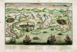 "Le Missisipi ou la Louisiane dans l’Amérique Septentrionale;" ca. 1720; hand-colored engraving by François Chéreau; The Historic New Orleans Collection, 1959.210 | Image courtesy of The Historic New Orleans Collection