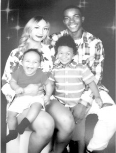 Stephon Clark with his family