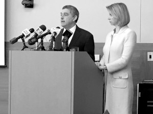 Commissioner of Administration Jay Dardenne and Louisiana Department of Health Secretary Rebekah Gee.