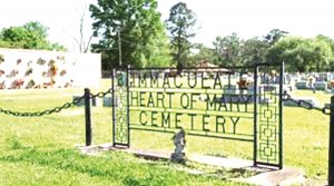 Immacualte Heart of Mary Cemetery in Maringouin, La., is just one of many cemeteries in the state that are segregated. Most provide separate spaces by race for burials, while others refuse to bury based on the decease's race. Photos courtesy of Allison Kadlubar/LSu Manship School News Service