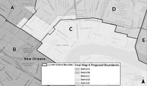 The newly approved map moves all of Tremé into District C

New Orleans City Council